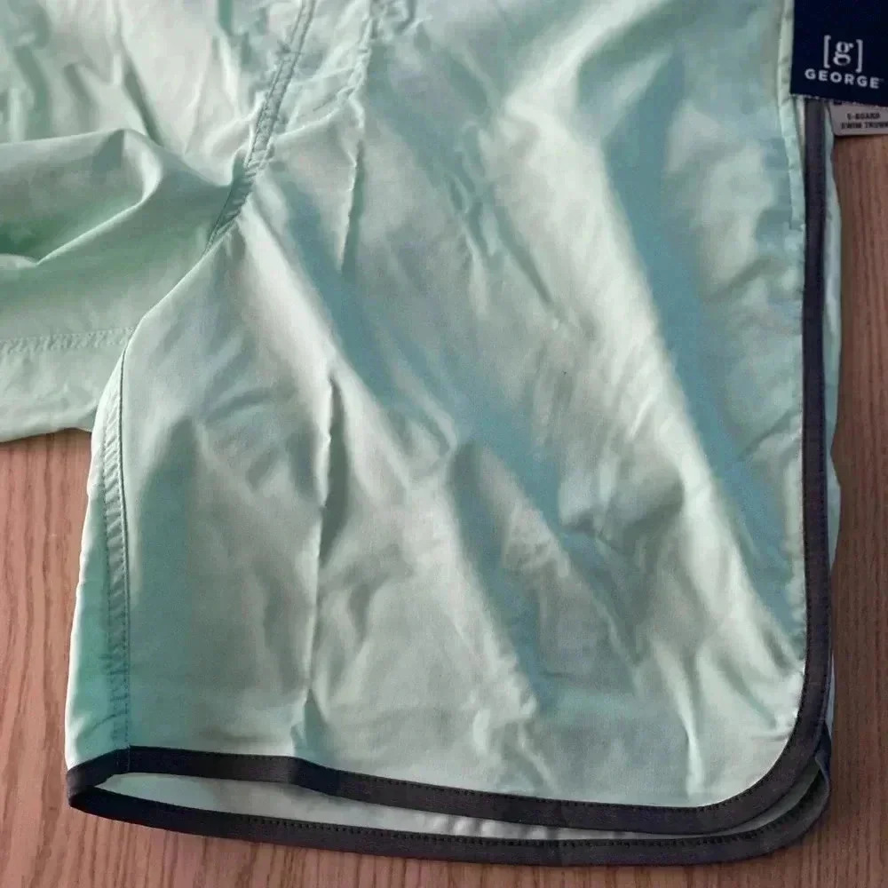 George Mens Mist Mint Green Swim Trunks L — image 4 of 8